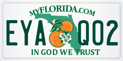 FL license plate EYAQ02