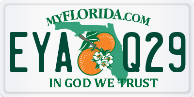 FL license plate EYAQ29