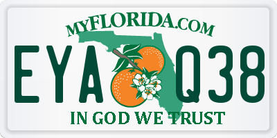 FL license plate EYAQ38