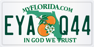 FL license plate EYAQ44