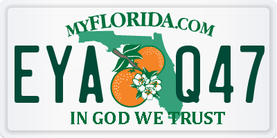 FL license plate EYAQ47