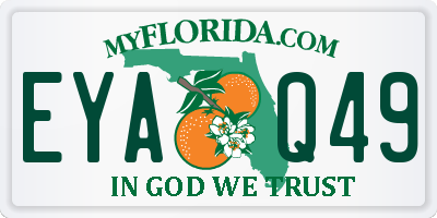 FL license plate EYAQ49