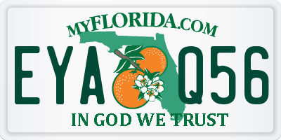 FL license plate EYAQ56