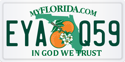 FL license plate EYAQ59