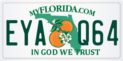 FL license plate EYAQ64