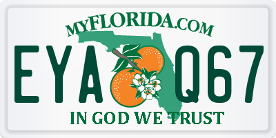 FL license plate EYAQ67