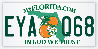 FL license plate EYAQ68