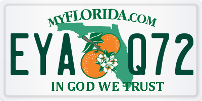 FL license plate EYAQ72