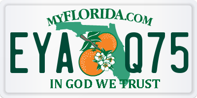 FL license plate EYAQ75