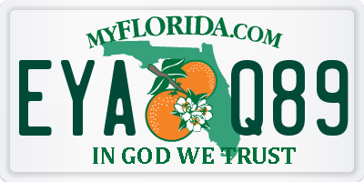 FL license plate EYAQ89