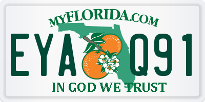 FL license plate EYAQ91