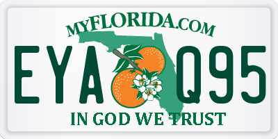 FL license plate EYAQ95