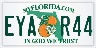 FL license plate EYAR44