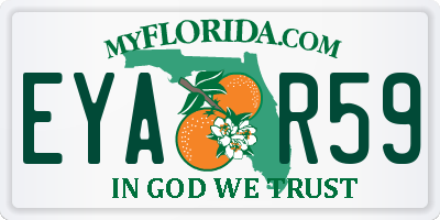 FL license plate EYAR59