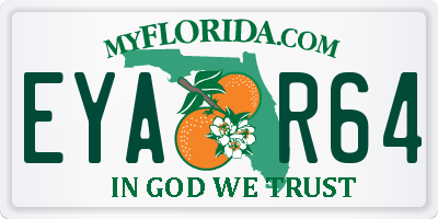 FL license plate EYAR64