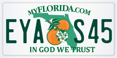 FL license plate EYAS45