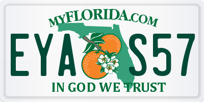 FL license plate EYAS57