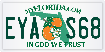 FL license plate EYAS68