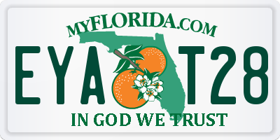 FL license plate EYAT28