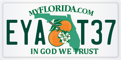 FL license plate EYAT37