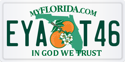 FL license plate EYAT46