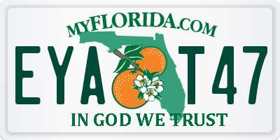 FL license plate EYAT47