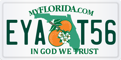 FL license plate EYAT56