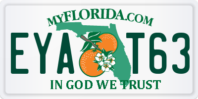 FL license plate EYAT63