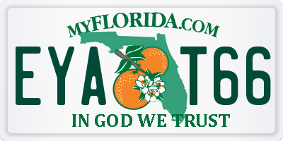 FL license plate EYAT66