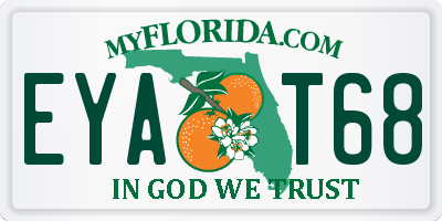 FL license plate EYAT68