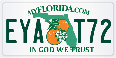 FL license plate EYAT72