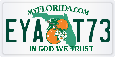 FL license plate EYAT73