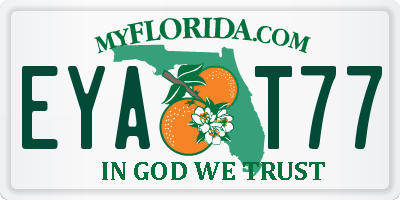 FL license plate EYAT77
