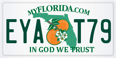 FL license plate EYAT79