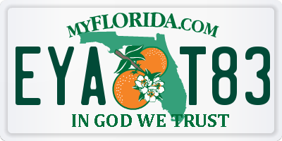 FL license plate EYAT83