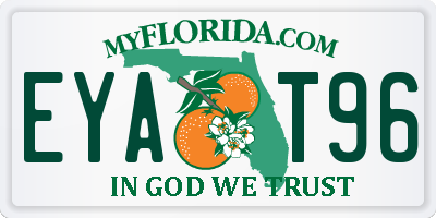 FL license plate EYAT96