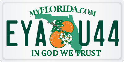 FL license plate EYAU44