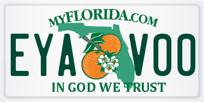 FL license plate EYAV00