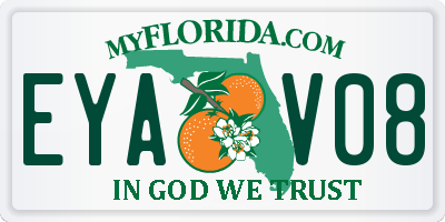 FL license plate EYAV08