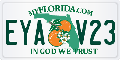 FL license plate EYAV23