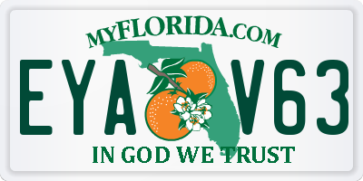 FL license plate EYAV63
