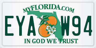 FL license plate EYAW94