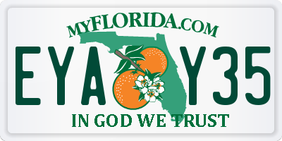 FL license plate EYAY35
