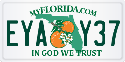 FL license plate EYAY37