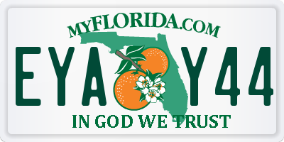 FL license plate EYAY44
