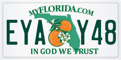 FL license plate EYAY48