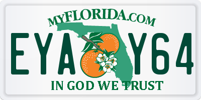 FL license plate EYAY64