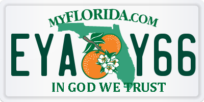 FL license plate EYAY66