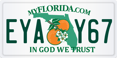 FL license plate EYAY67
