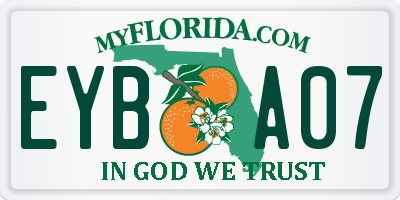 FL license plate EYBA07